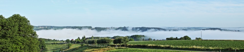 Stadt Overath vom Lölsberg aus gesehen